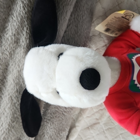 Vintage Snoopy  "Peanuts" Plush Valentines Charlie Brown Seasonal Christmas - Picture 7 of 9